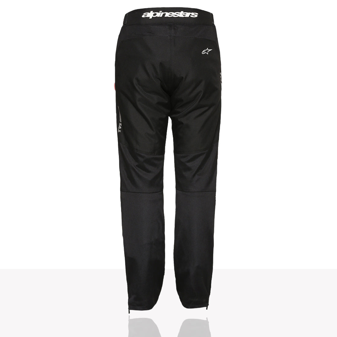 TVS Racing x Alpinestars Riding Pants for Men with CE Level 2 Knee Armour, 600D Abrasion Resistant Shell, Breathable Mesh Panels, Pre-Curved Touring Fit and Reflective Details